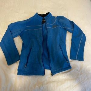 blue under armour slip up jacket